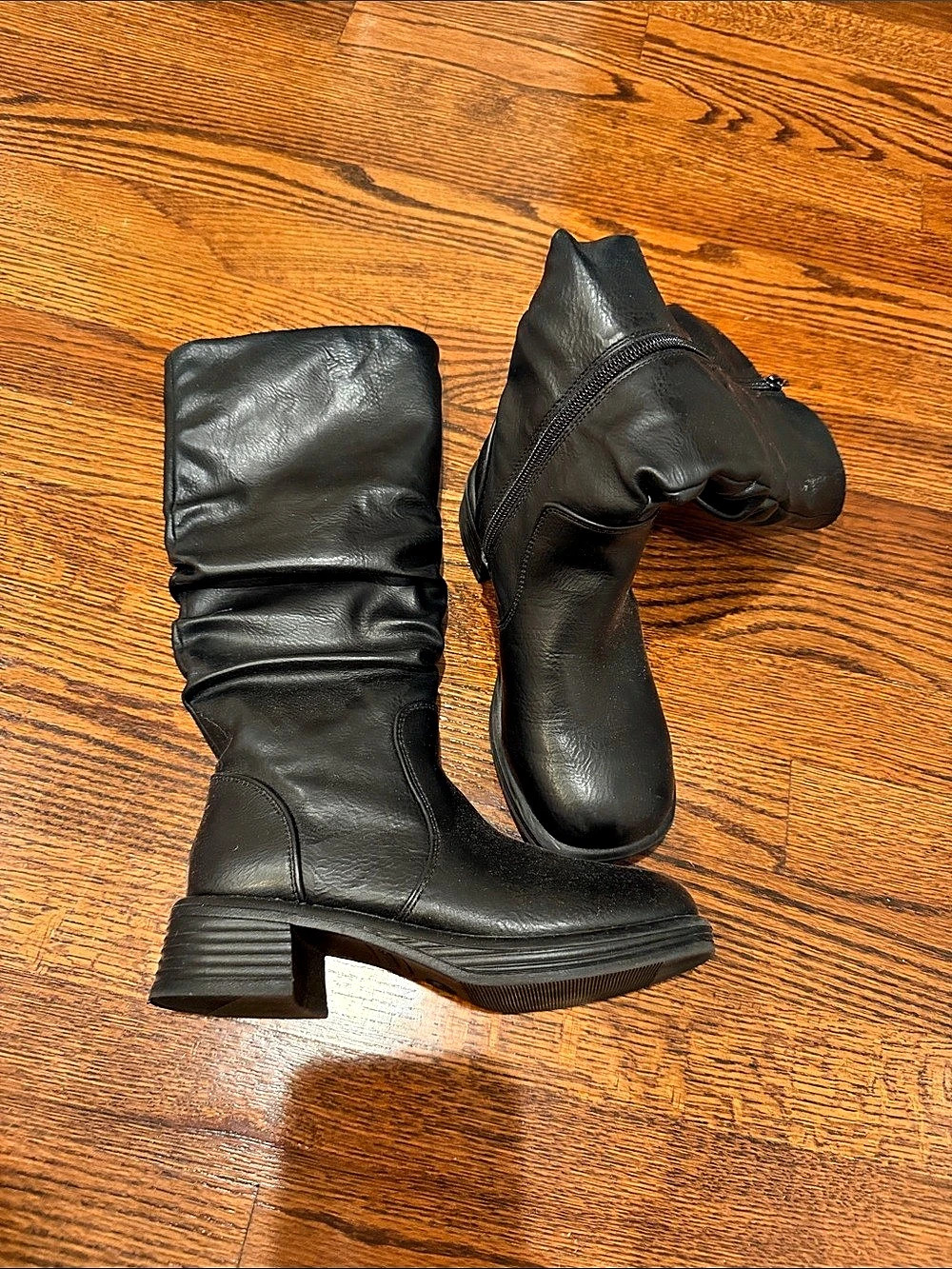Girls Steve Madden Black Heeled Boots
